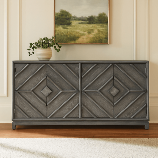 Emerson Diamond Grey Oak Sideboard