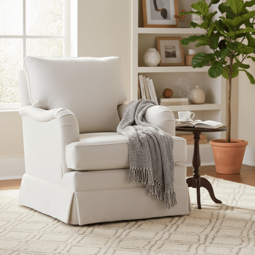 English Arm Swivel Glider