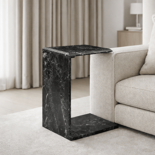 Enid MARBLE C TABLE Black