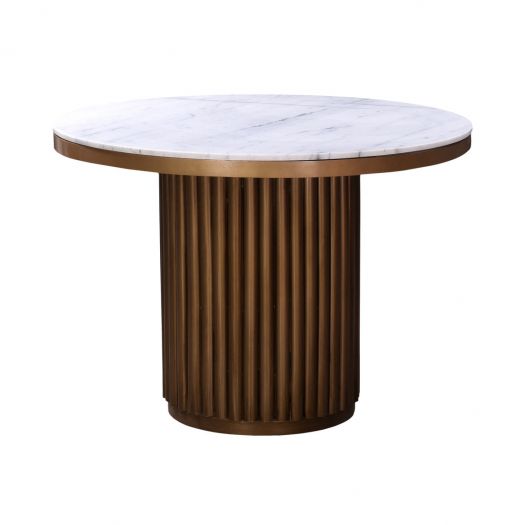 Tower Dining Table White Marble