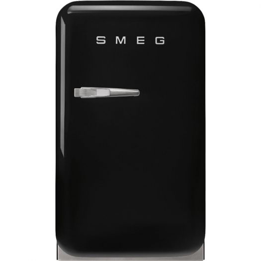 Smeg Single Door Refrigerator, Retro Style, 38 Litres Black