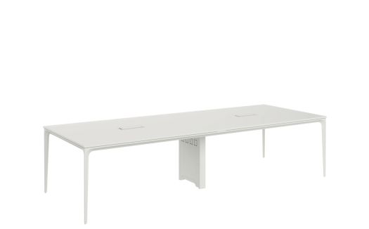 Arc Meeting Table - White 3.5 m