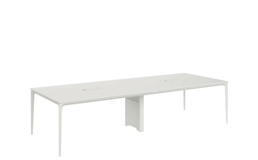 Arc Meeting Table - White 3.9 m