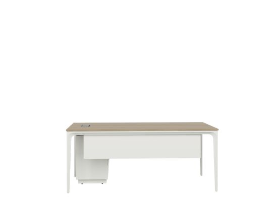 Arc Right-Hand Desk - White