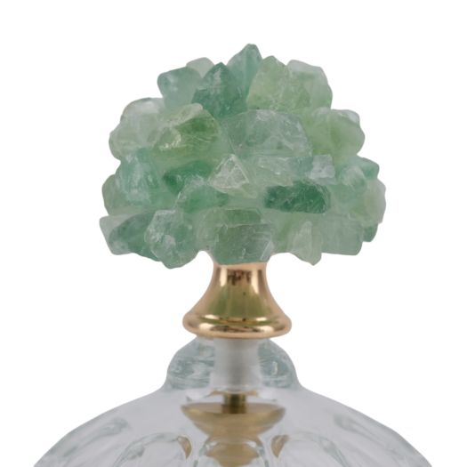 Lancelot Green Stone Glass Jar