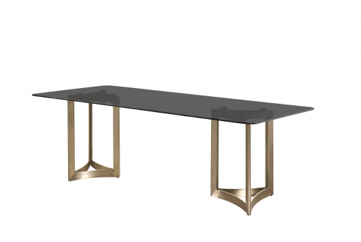 Alexa Grey Glass Dining Table