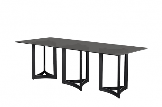 Alexa Grey Glass Dining Table