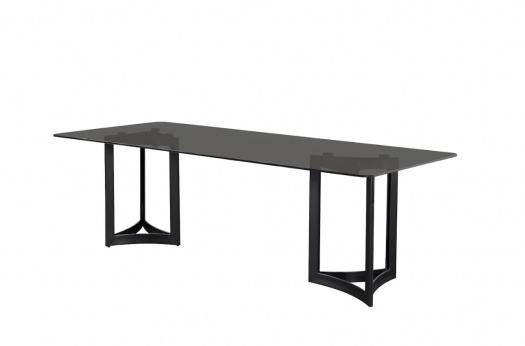 Alexa Grey Glass Dining Table