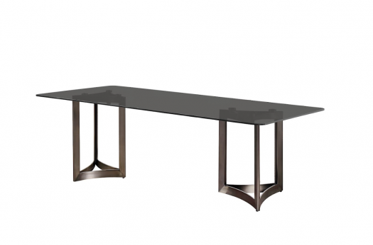 Alexa Grey Glass Dining Table