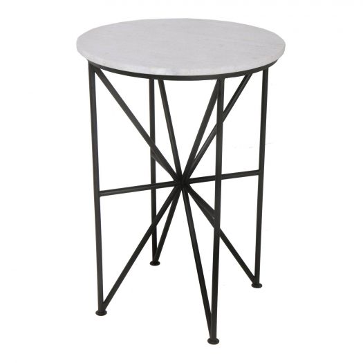 Quadrant Marble Accent Table