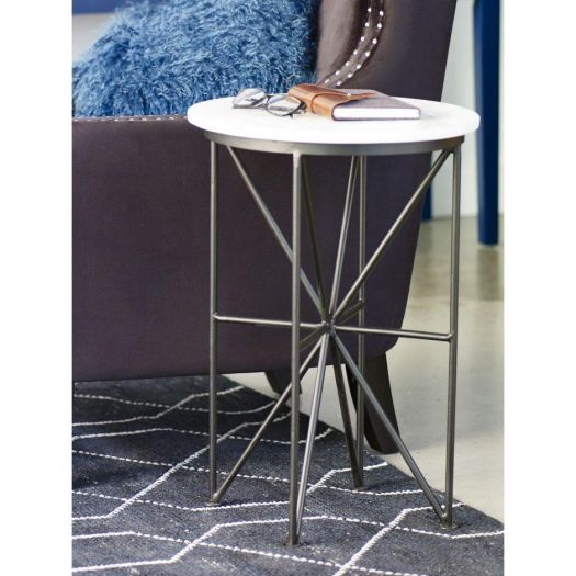 Quadrant Marble Accent Table