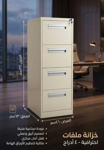 Aero Lock 4-Drawer Filing Cabinet