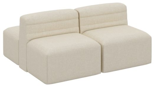 Stool with Fabric Solid Wood and Particle Board Inner Frame