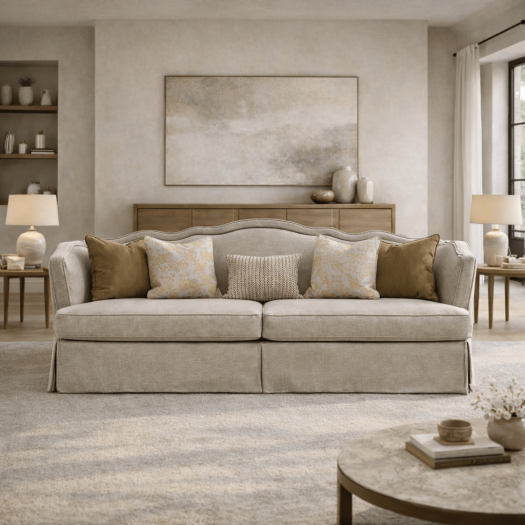 Finest Beige 4 Seater Sofa (278cm)