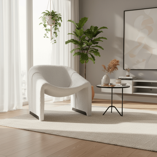 Florin Cream Accent Chair