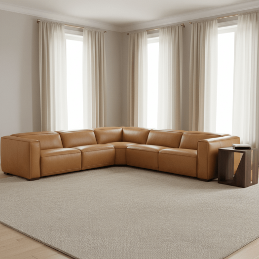 Fresco 6 Seat Sectional 3-Power Recline & Power Headrest