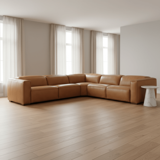 Fresco 6 Seat Sectional 4-Power Recline & Power Headrest