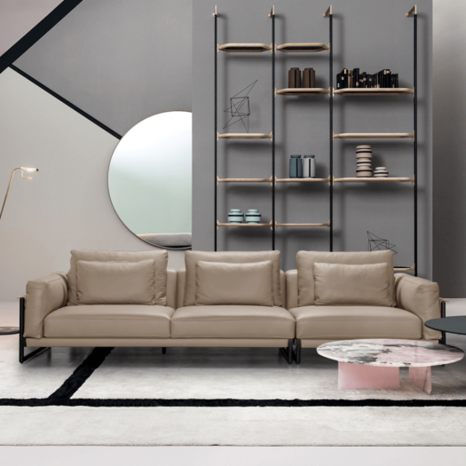 Frost Light Beige Sofas (324cm)