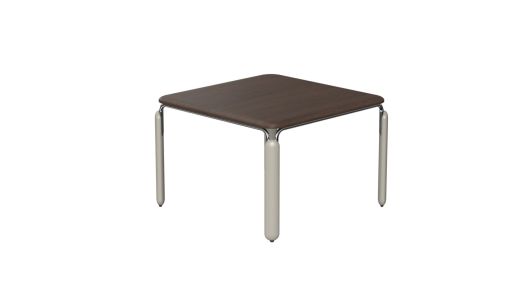 Square Table with Wood Veneer Finish & Steel Base CF Series