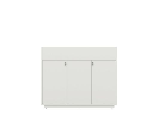 White Planter Cabinet 