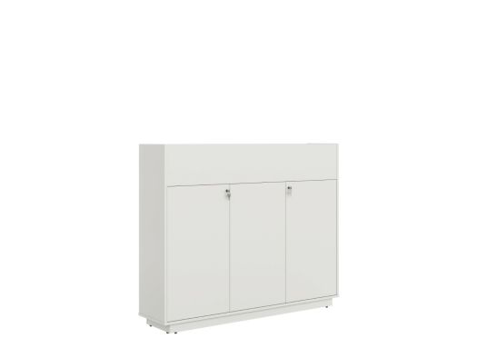 White Planter Cabinet 