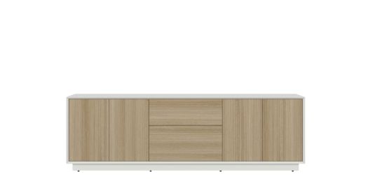 Metropolitan Sideboard Cabinet - Wood and White