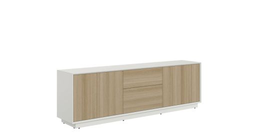 Metropolitan Sideboard Cabinet - Wood and White