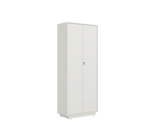 Chamfered Full Height Cabinet - White