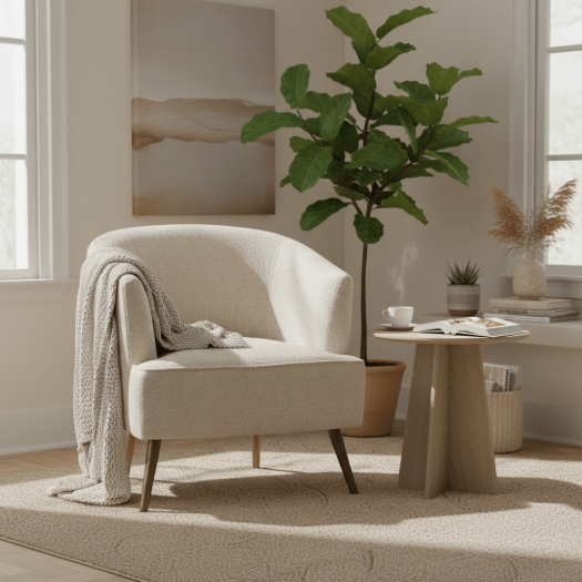 Gabriel Beige Accent Chair