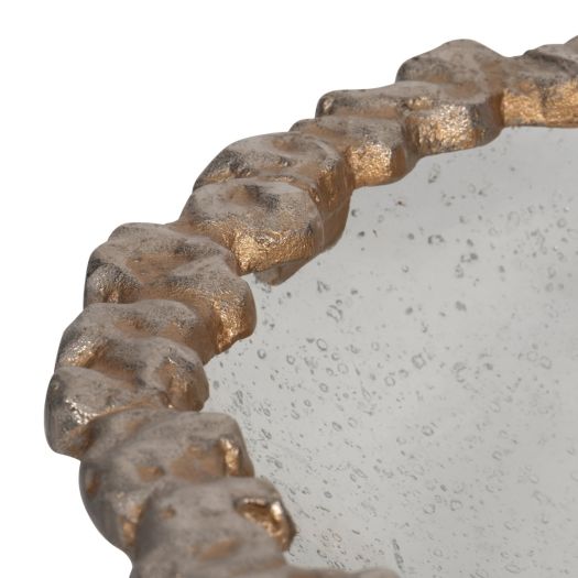 Champagne Rocky Ring Glass Bowl