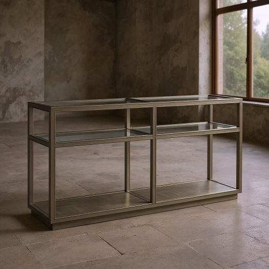 Glaze Console Table-Quartz