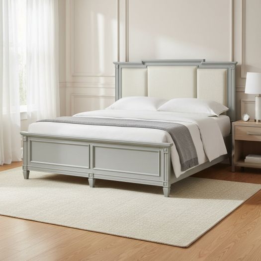 Glenbrook - Complete Queen Panel Bed w/Upholstered Headboard