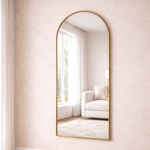 Gold Arch Body Mirror