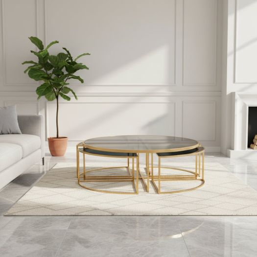 Gold Mirror Coffee Table