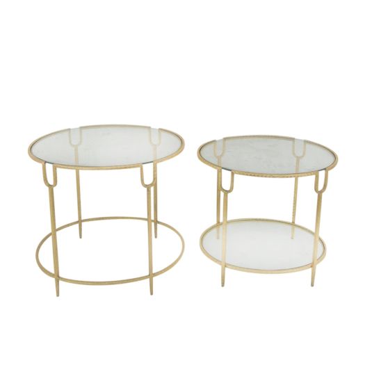 GOLDEN GLASS ACCENT TABLE