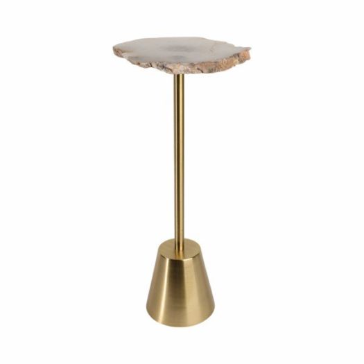 Golden stone accent Table