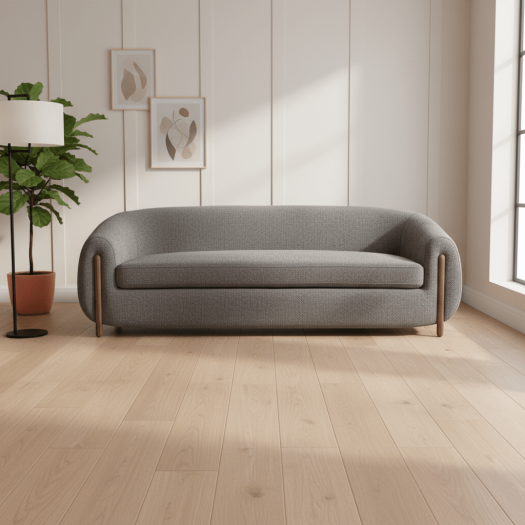 Grace Grey Boucle Sofa (220cm)