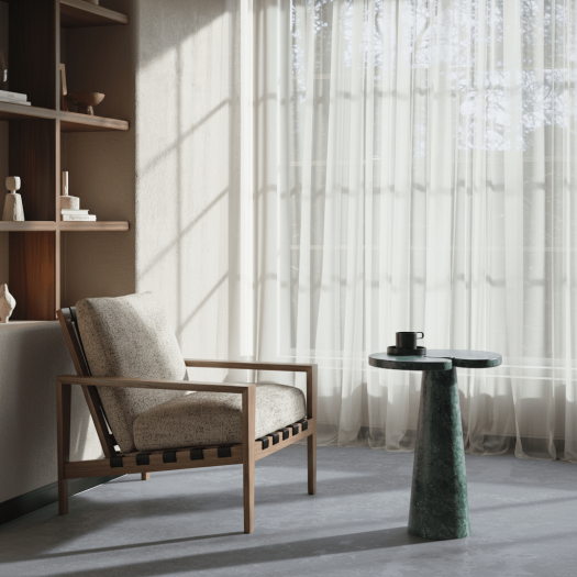 Green Marble Side Table