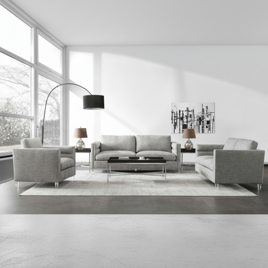 Grey Cloud Living Room Set