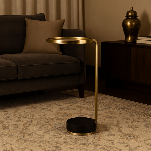 GREY MARBLE AND MS GOD EPL DRINK TABLE