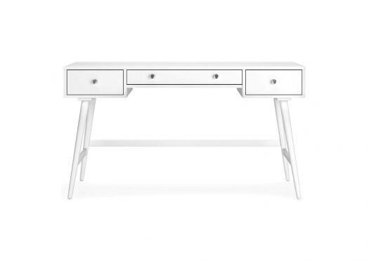 Thadamere White Home Office Desk