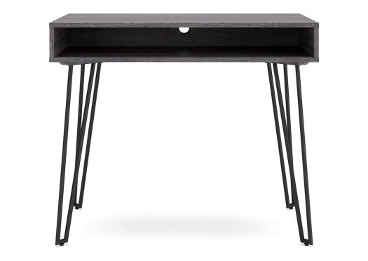 Strumford Black/Gray Home Office Desk