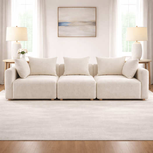 Hangover Cream Boucle Sofa