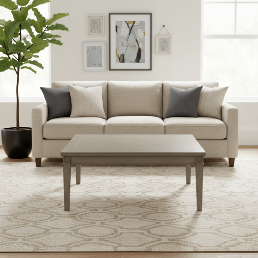 Harper Quartz Square Coffee Table