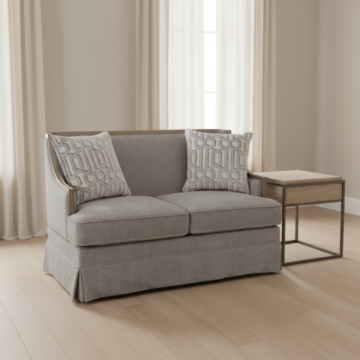 Harper Quartz Straight Loveseat Skirting