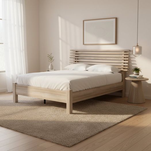 Hasbrick Queen Slat Panel Bed