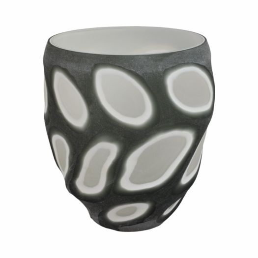Havre Grey Glass Vase