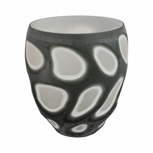 Havre Grey Glass Vase
