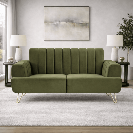 Hayward Green Loveseat (157cm)