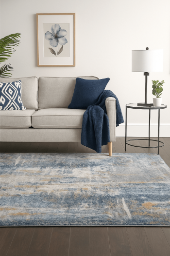 Hazel Dark Blue Rug